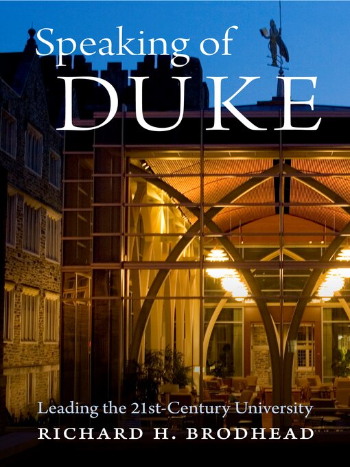 Cover image for Speaking of Duke